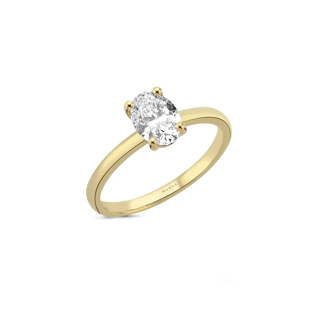 Oval Tektaş Pırlanta 0.50 Karat 1