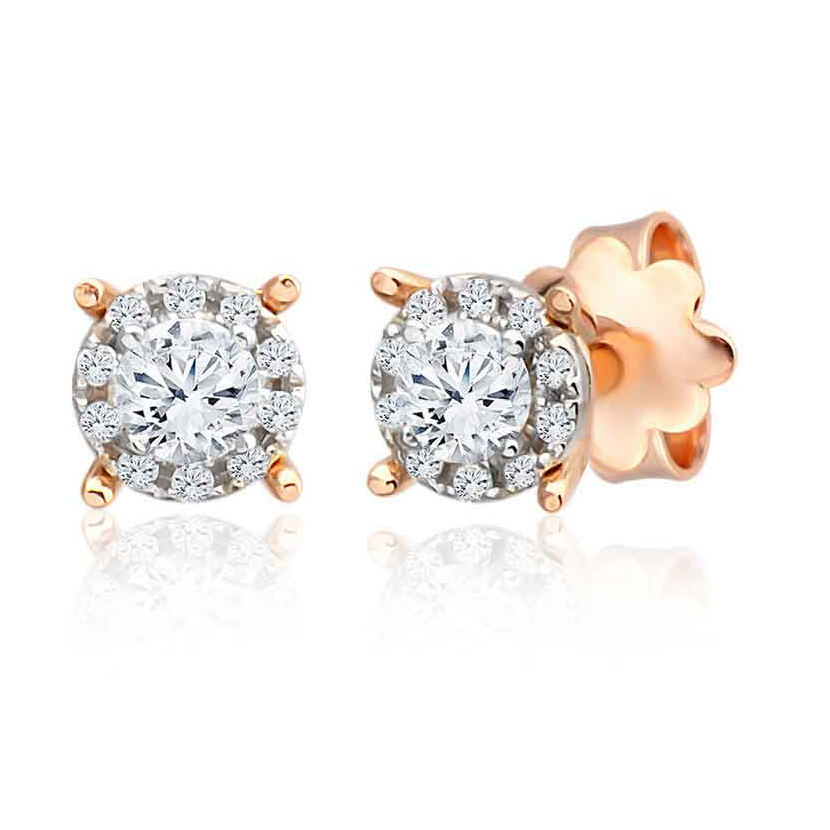 Pırlanta Rose Küpe 0.50 Karat