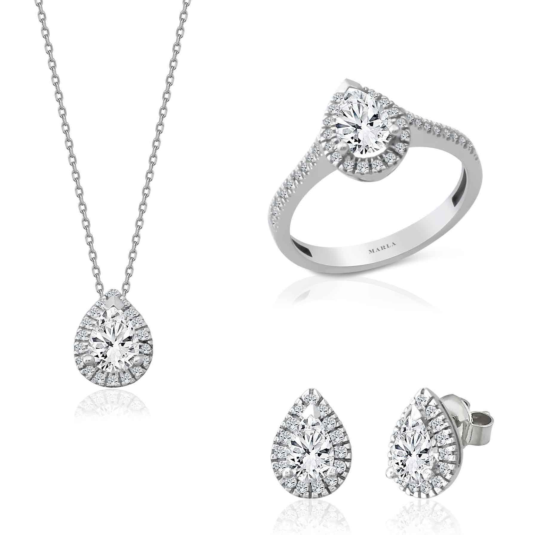 Damla Taşlı Set